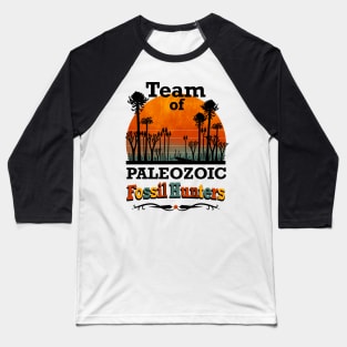 Team of Paleozoic Fossil Hunters. Vintage look. Baseball T-Shirt